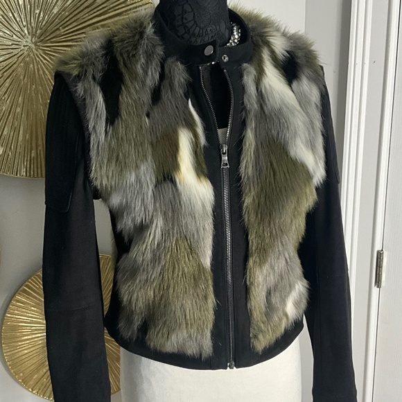 BCBGMaxAzria Jackets & Blazers - .**BCBGMaxAzria Dimitri Faux Fur Jacket**